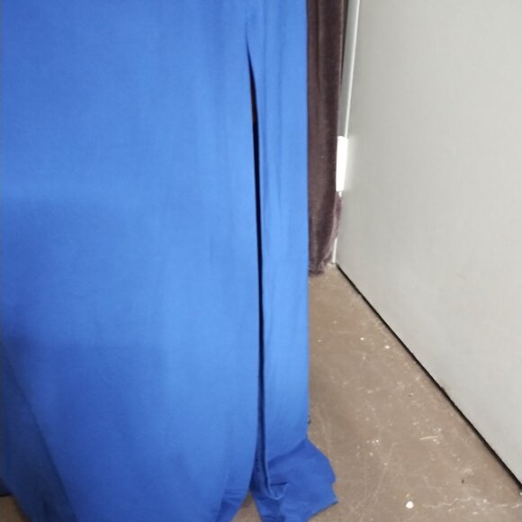 Royal Blue Cutout Gown - Nightway Size 12 - Picture 3 of 6
